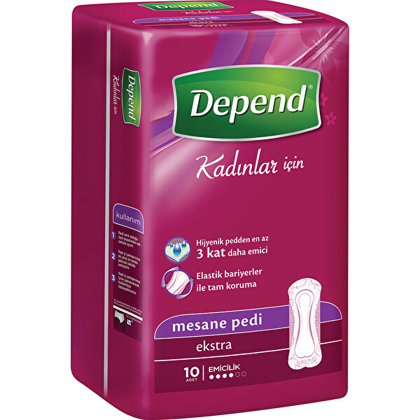 Depend Mesane Pedi Kadın Ekstra 10 Adet