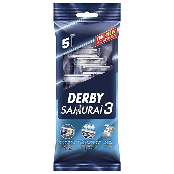 Derby Samurai 3 Bıçak 5 Adet