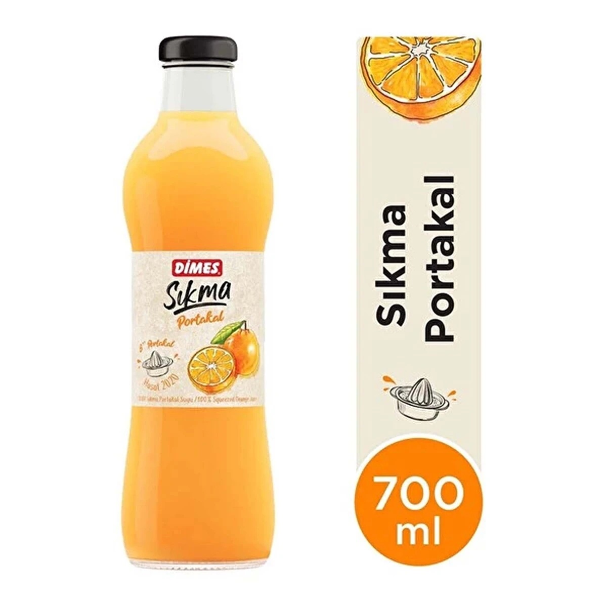 Dimes Sıkma Portakal Cam 700 Ml