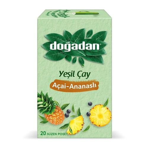 Doğadan Çay Açai Ananaslı Yeşil 20 Adet