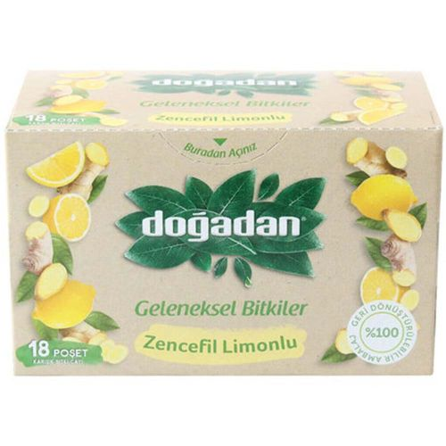 Doğadan Limon Zencefil Çayı 18 Adet