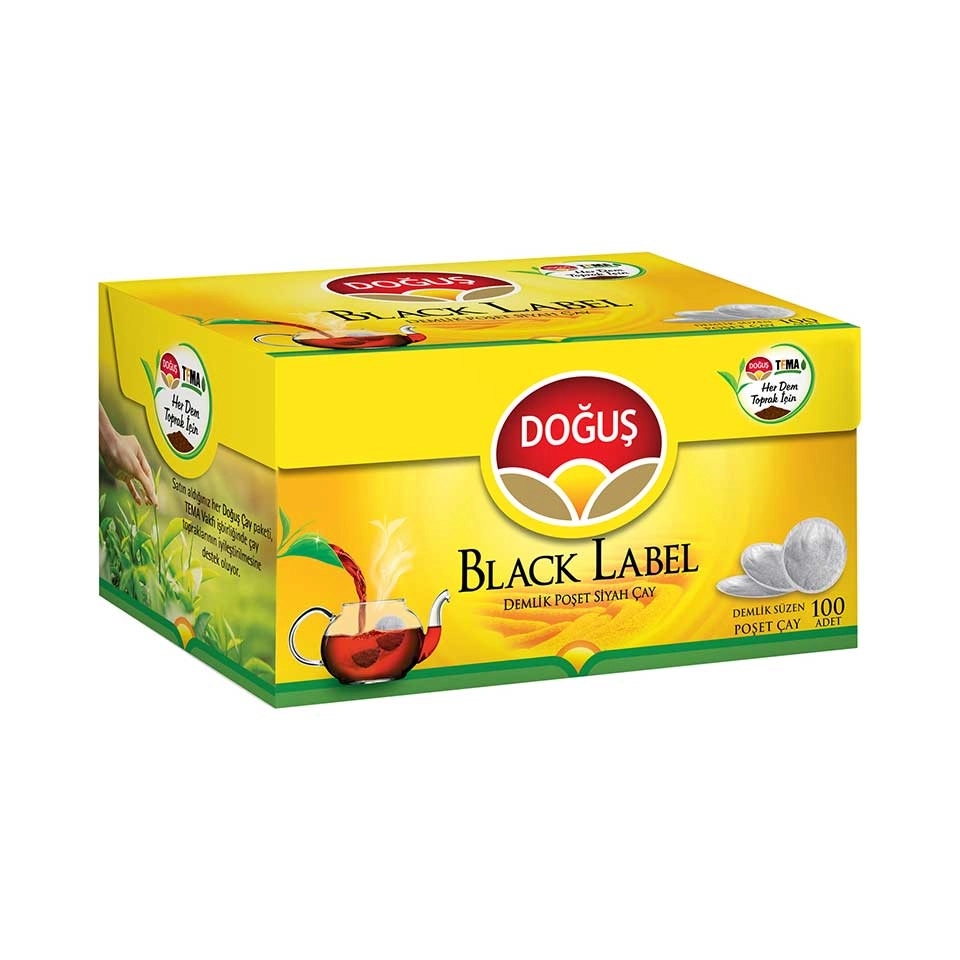 Doğuş Black Label Demlik Poşet Çay 100 Adet 320 Gr