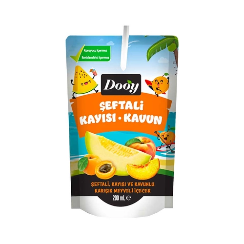 Meyv. Iç Şeftali-kayısı-kavun 200ml Dooy