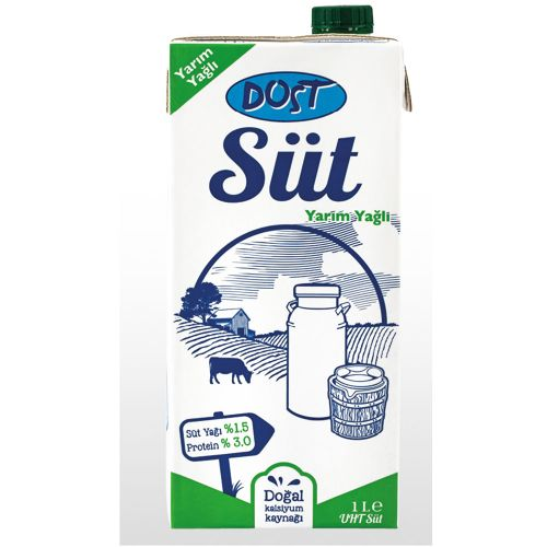 Dost %3,1 Yağlı Süt 1 Lt