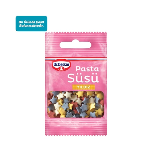 Dr Oetker Pasta Süsü İnci ve Yıldız, 10 GR