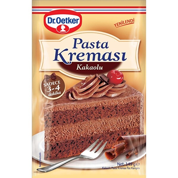 Dr. Oetker Pasta Kreması Kakaolu 149 Gr