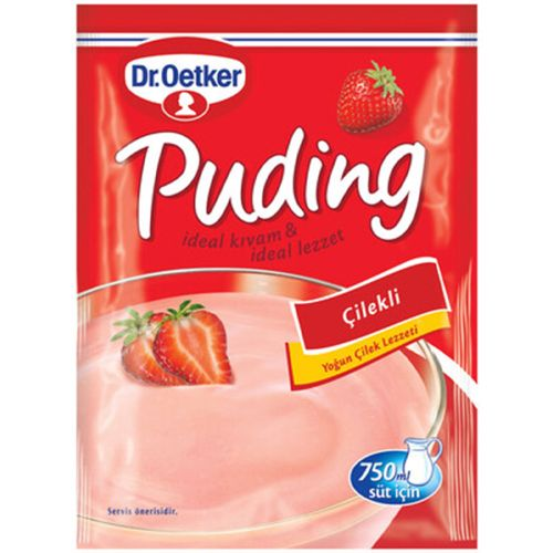Dr. Oetker Puding Çilekli 120 Gr
