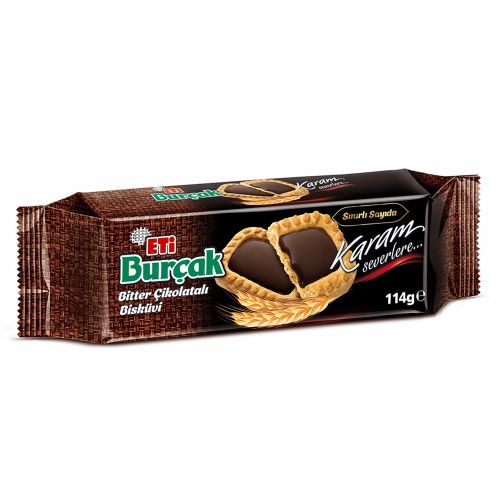 Eti Burçak Bitter Çikolatalı Bisküvi 114 Gr