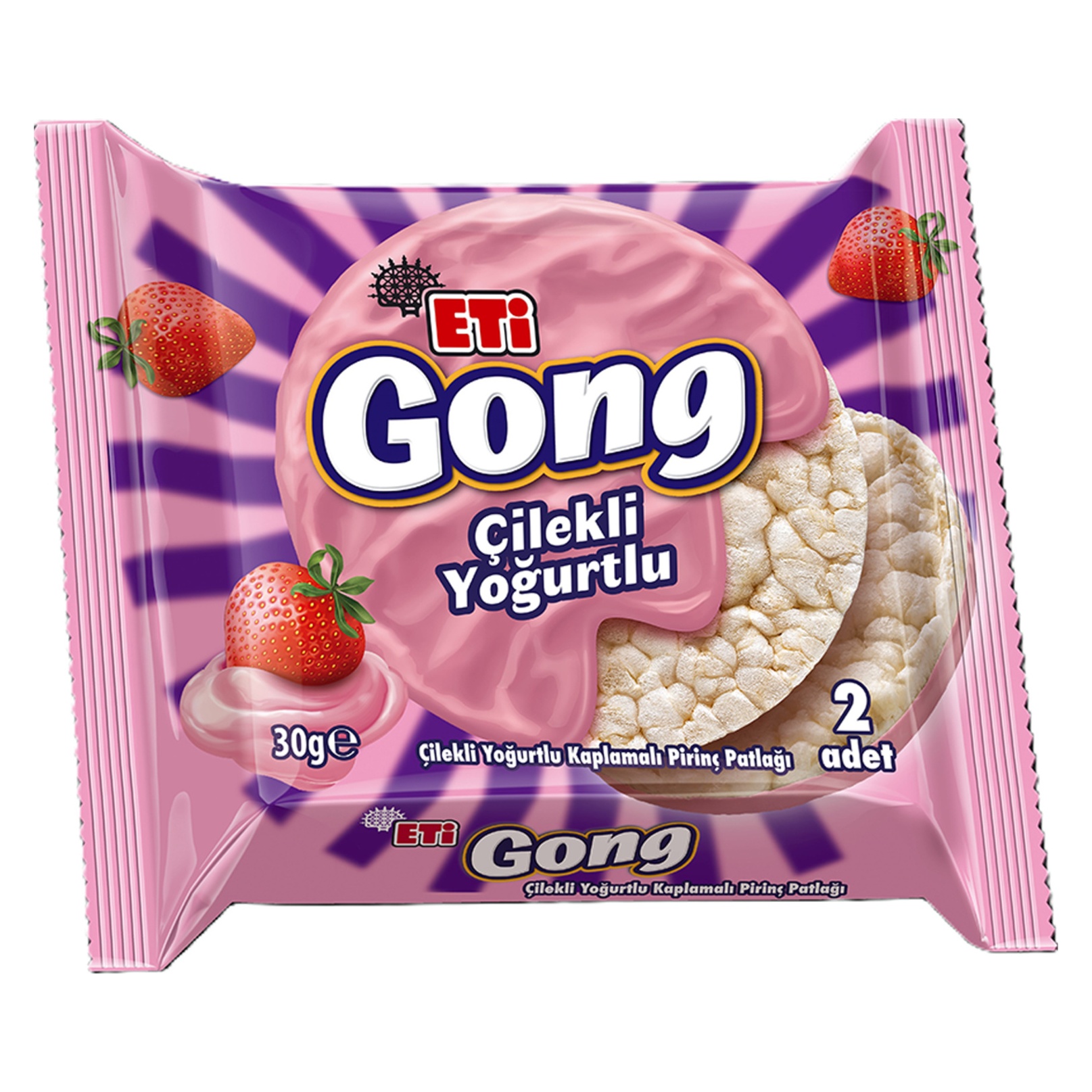 Eti Gong Çilekli Yoğurtlu Kaplamalı 30 Gr