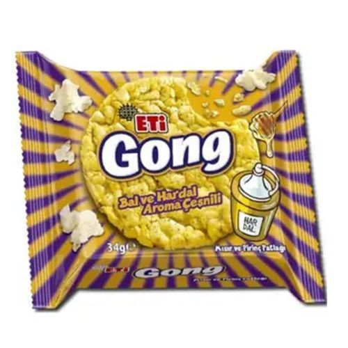 Eti Gong Mısır Pirinç Patlağı Bal Hardallı 34 GR