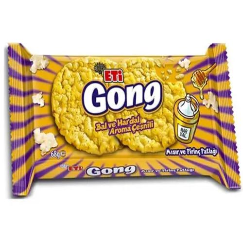 Eti Gong Mısır Pirinç Patlağı Hardallı 68 GR