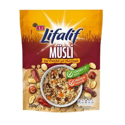 Eti Lifalif Yer Fıstıklı Ve Hurmalı Müsli 350 Gr