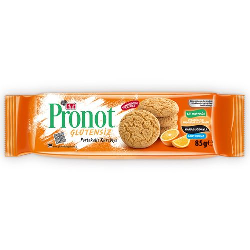 Eti Pronot Glutensiz Portakallı Kurabiye 85g