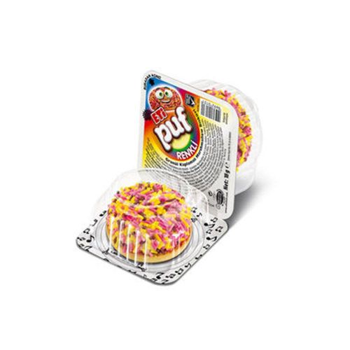 Eti Puf Bisküvi Renk Granüllü Marshmallowlu, 18 GR
