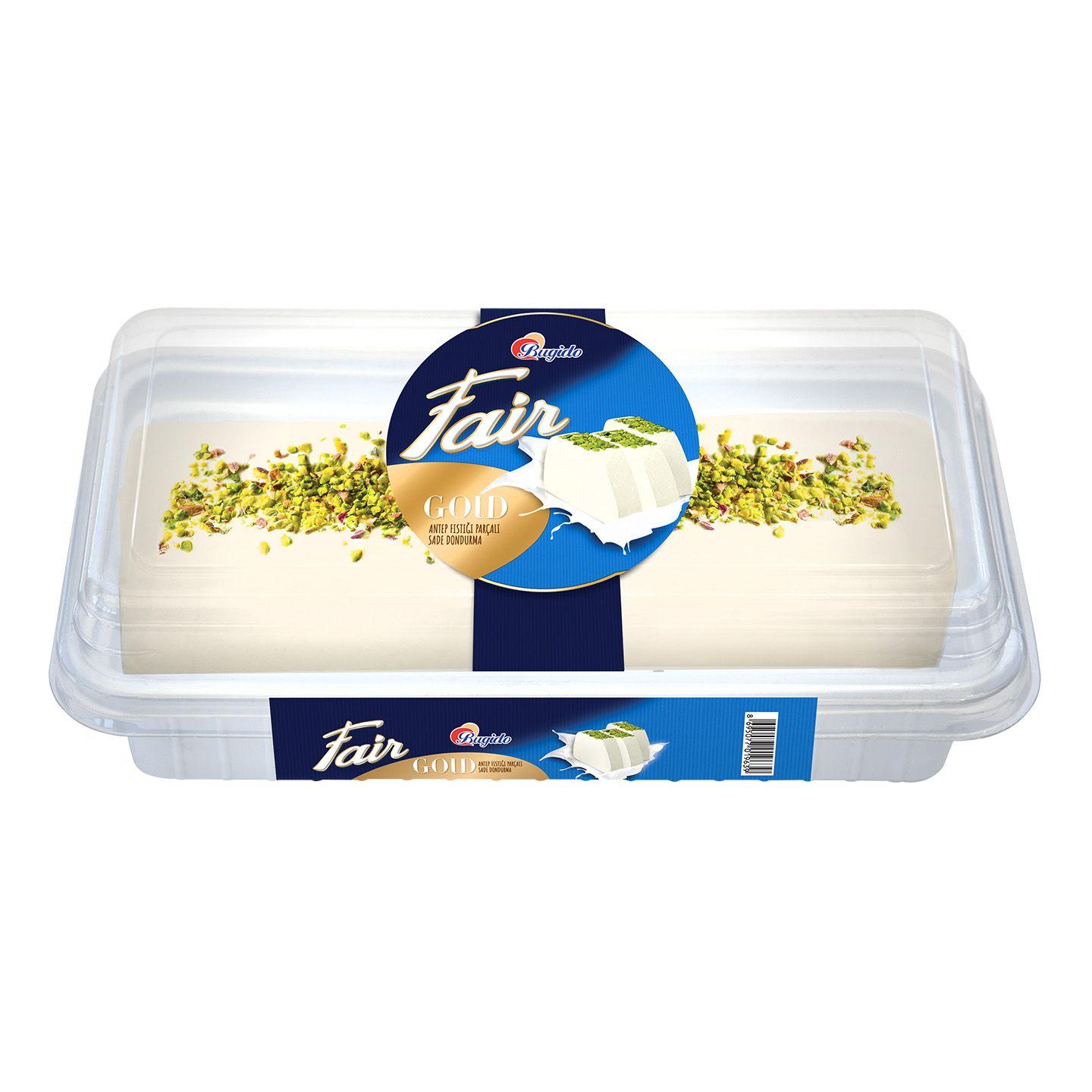 Fair Gold Keçi Sütlü Sade Kesme Dondurma 500 Ml