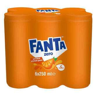 G.içecek Portakal Zero 6x250ml Fanta