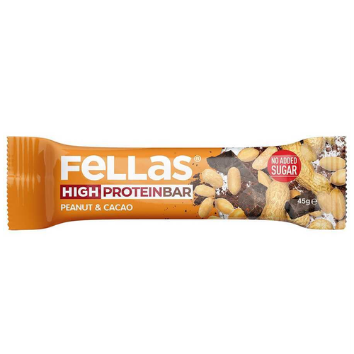 Fellas Yer Fıstığı Ve Kakao Ceviz Yüksek Protein Bar 45 Gr
