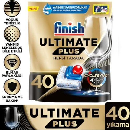 Fınısh Ultımate Plus Limon 40 Tablet 488g