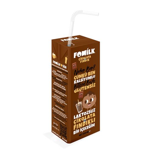 Fomilk Çikolata Ve Fındıklı Bitki.baz.içecek 200 Ml