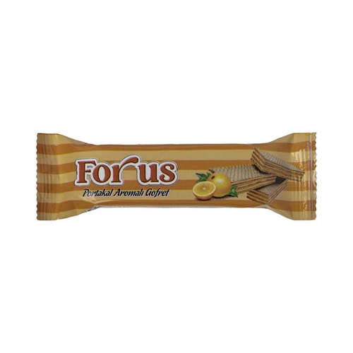 Forus Gofret Kaplamasız Portakal Kremalı 20 Gr