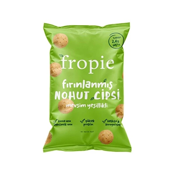 Fropie Fırınlanmış Nohut Cipsi Mevsim Yeşillikleri 50 Gr