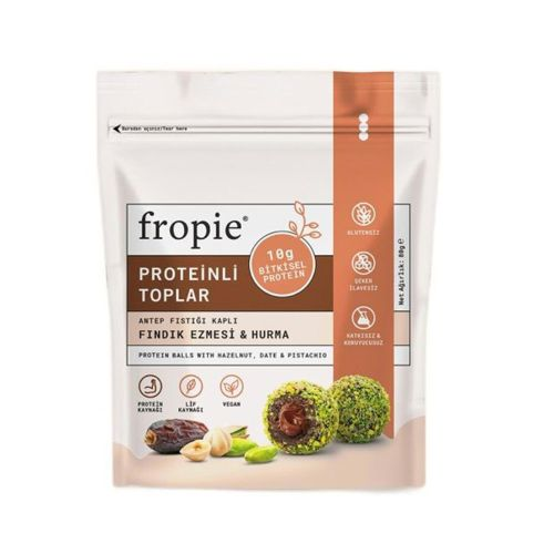 Fropie Proteinli & Fındıklı Hurma Topu 80 Gr
