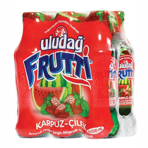 Frutti Karpuz Çilek Aromalı Maden Suyu 6x200 Ml