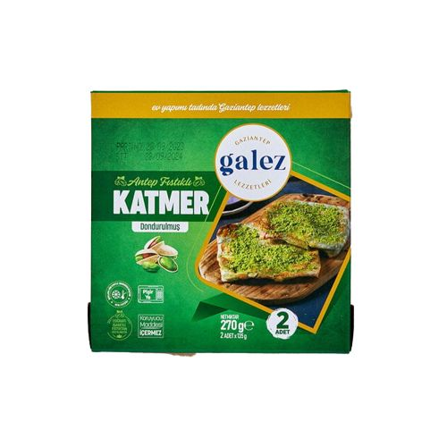 Galez Dondurulmuş Antep Fıstıklı Katmer 270 Gr