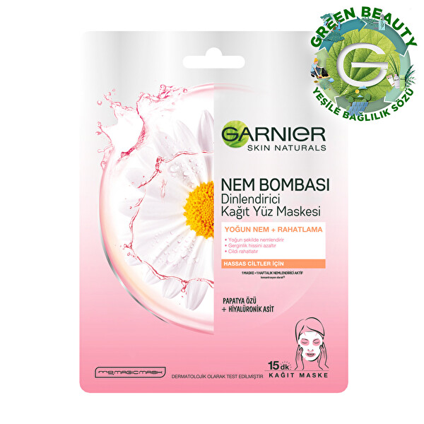 Garnier Nem Bombası Kağıt Maske Pembe Adet