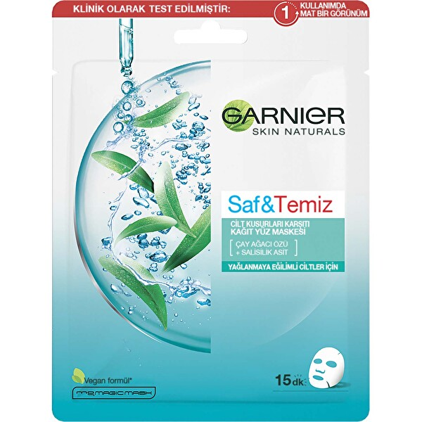 Garnier Saf & Temiz Kağıt Yüz Maskesi Adet