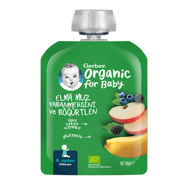 Gerber Organıc Muz Y Mers Elma Püre 90g