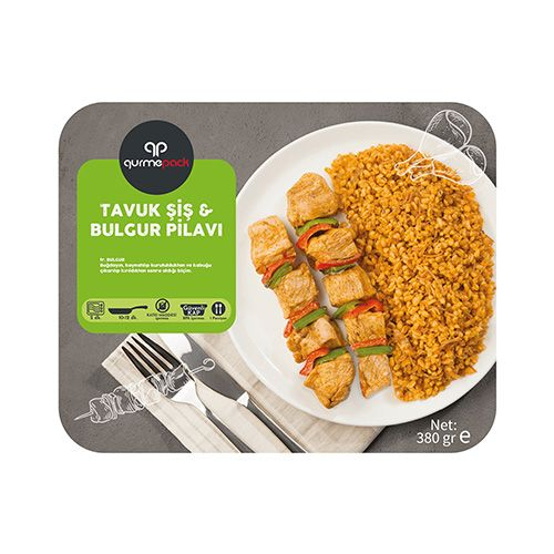 Gurmepack Tavuk Şiş & Bulgur Pilavı 380 Gr