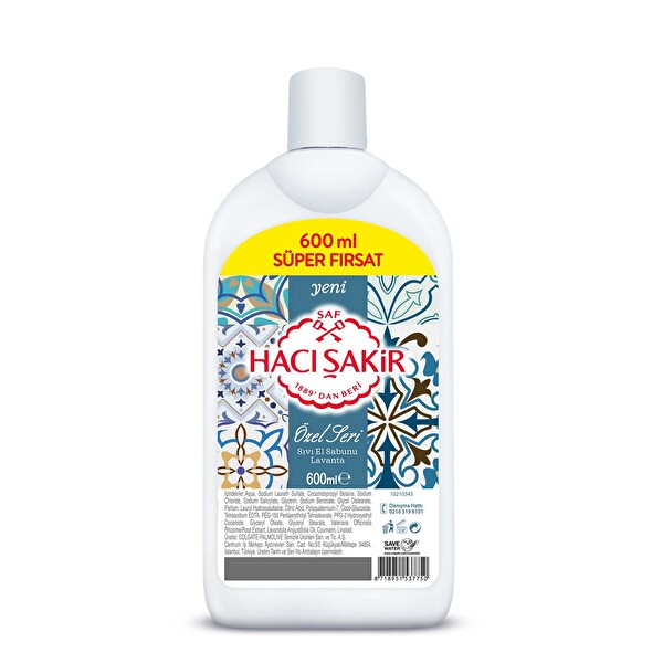 Hacı Şakir Özel Seri Sıvı Sabun 600 Ml