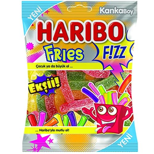 Haribo Ekşili Solucan Karışık Yumuşak Şekerleme 70 Gr