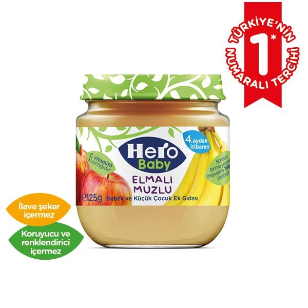 Hero Baby Elmalı Muzlu 125 Gr