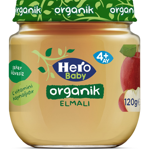 Hero Baby Organik Elma Püresi 120 Gr