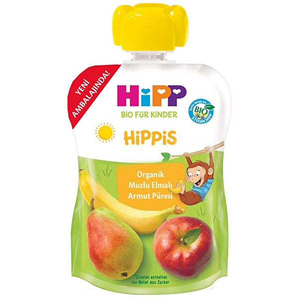 Hipp Organik Muzlu Elmalı Armut Püresi 100 Gr
