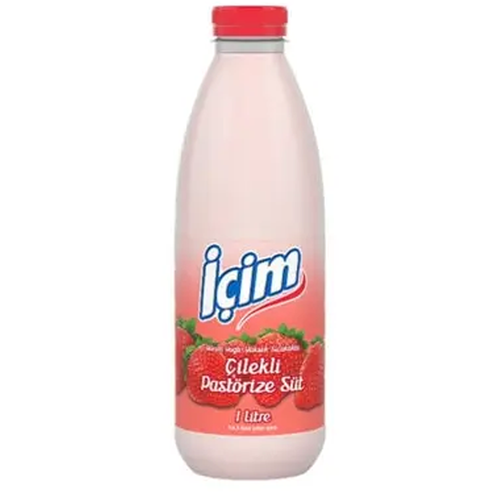 Içim Çilekli Pastörize Süt 1l