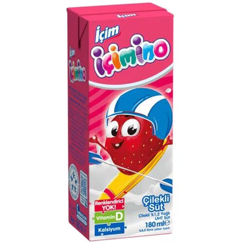 İçimino Çilekli Süt 180 Ml