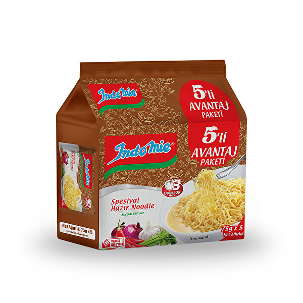 Indomie 5li Paket Special Hediye Paket 375 Gr