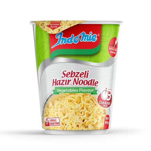 Indomıe Sebze Çeşnili Noodle (bardak) 60 G