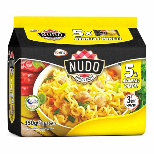 Indomıe Tavuk Çeşnili Noodle 70 G*5li Paket