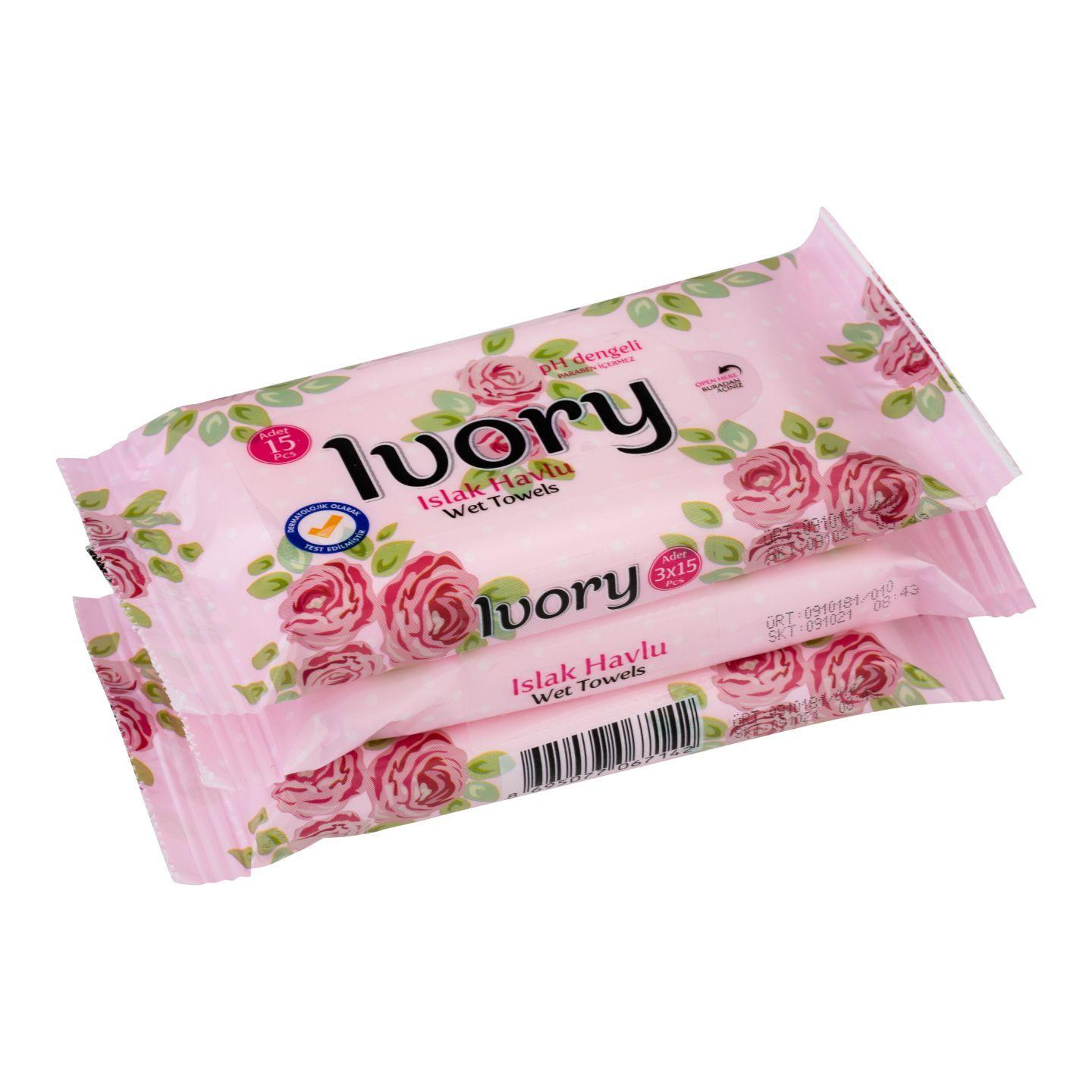 Ivory Cep Islak Havlu 45li Adet