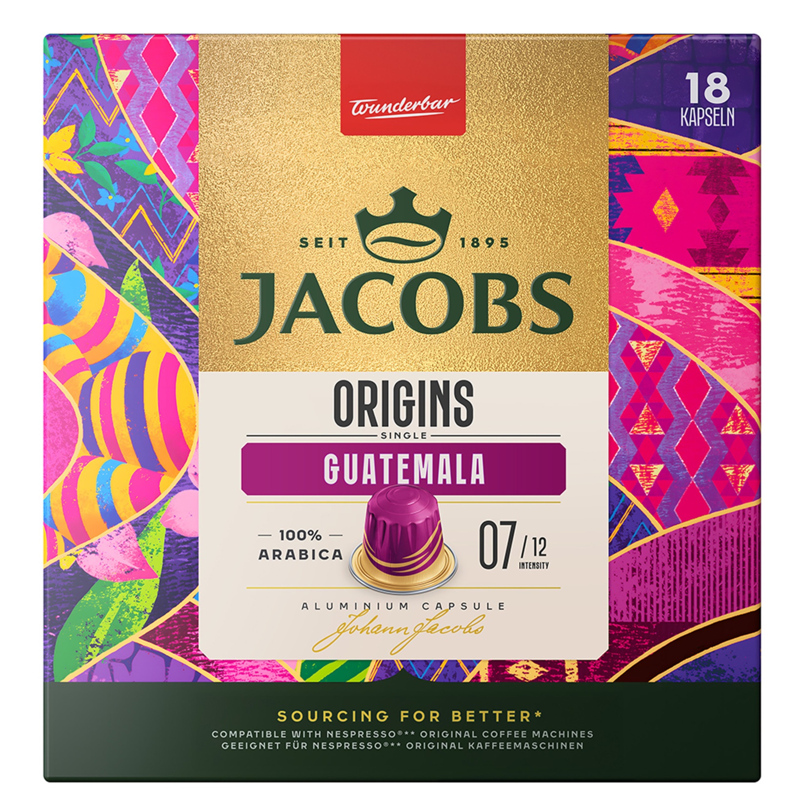 Jacobs Origins Single Guatemala Kapsül Kahve 18'li 93 Gr