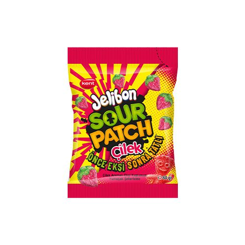 Jelibon Sour Patch Strawberry 80 Gr