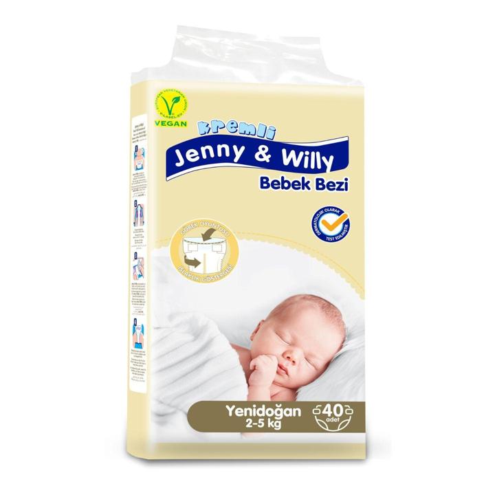 Jenny & Willy Yenidogan Bebek Bezi 40li Adet