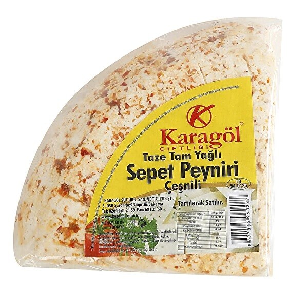 Karagöl Pulbiberli Sepet Peyniri 1000 Gr