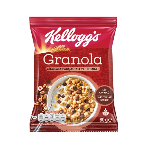 Kelloggs Granola Çikolata & Fındık 60 Gr
