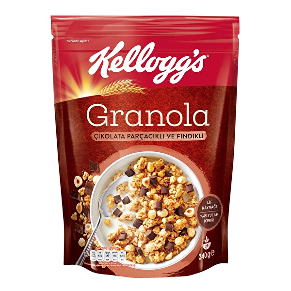 Kelly's Granola Çikolata Fındık Cranberry 300 Gr