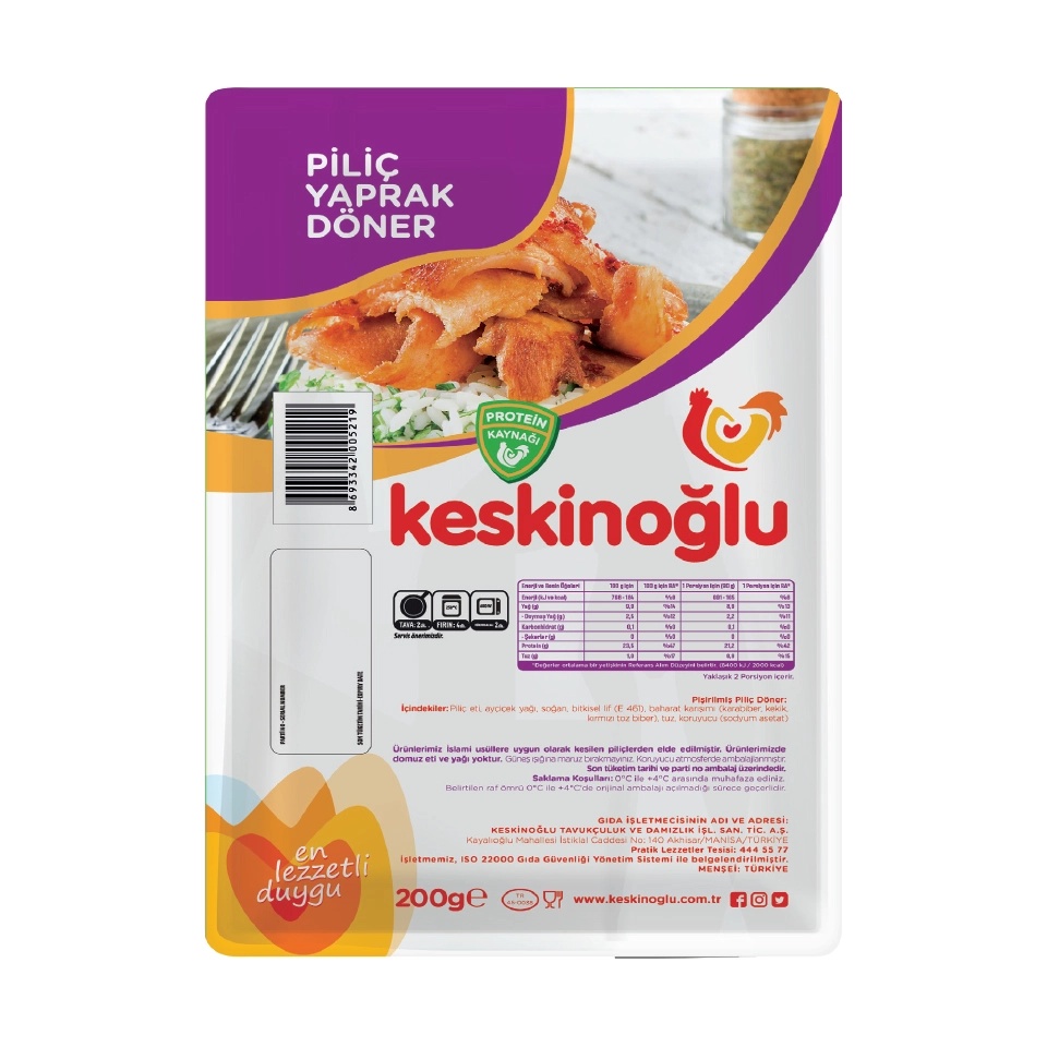 Keskinoğlu Piliç Döner 200 Gr